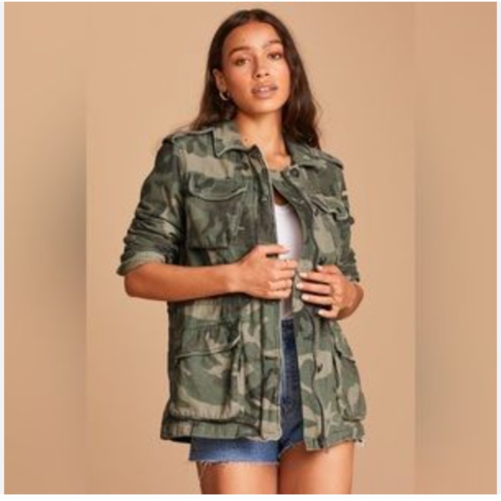 Free People Not Your Brother’s Surplus Camo Jacket XS